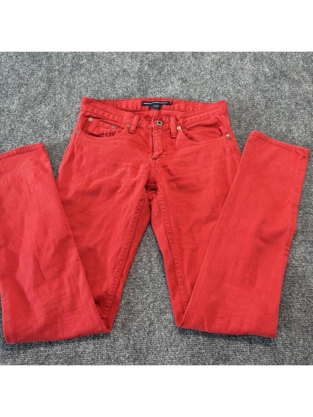 Ralph Lauren Women's Red and Orange Jeans